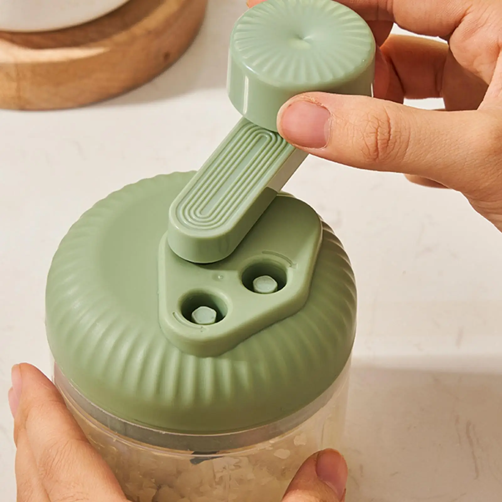 Multifunctional Vegetable Chopper Small Food Processor Manual Hand-Cranked Food Chopper Mincer Tool Garlic Kitchen Gadgets - Image 5