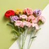Carnation Crochet Flower Hand Woven Bouquet Artificial Flowers Knitting Flowers Teacher's Day Mother's Day Birthday Gift