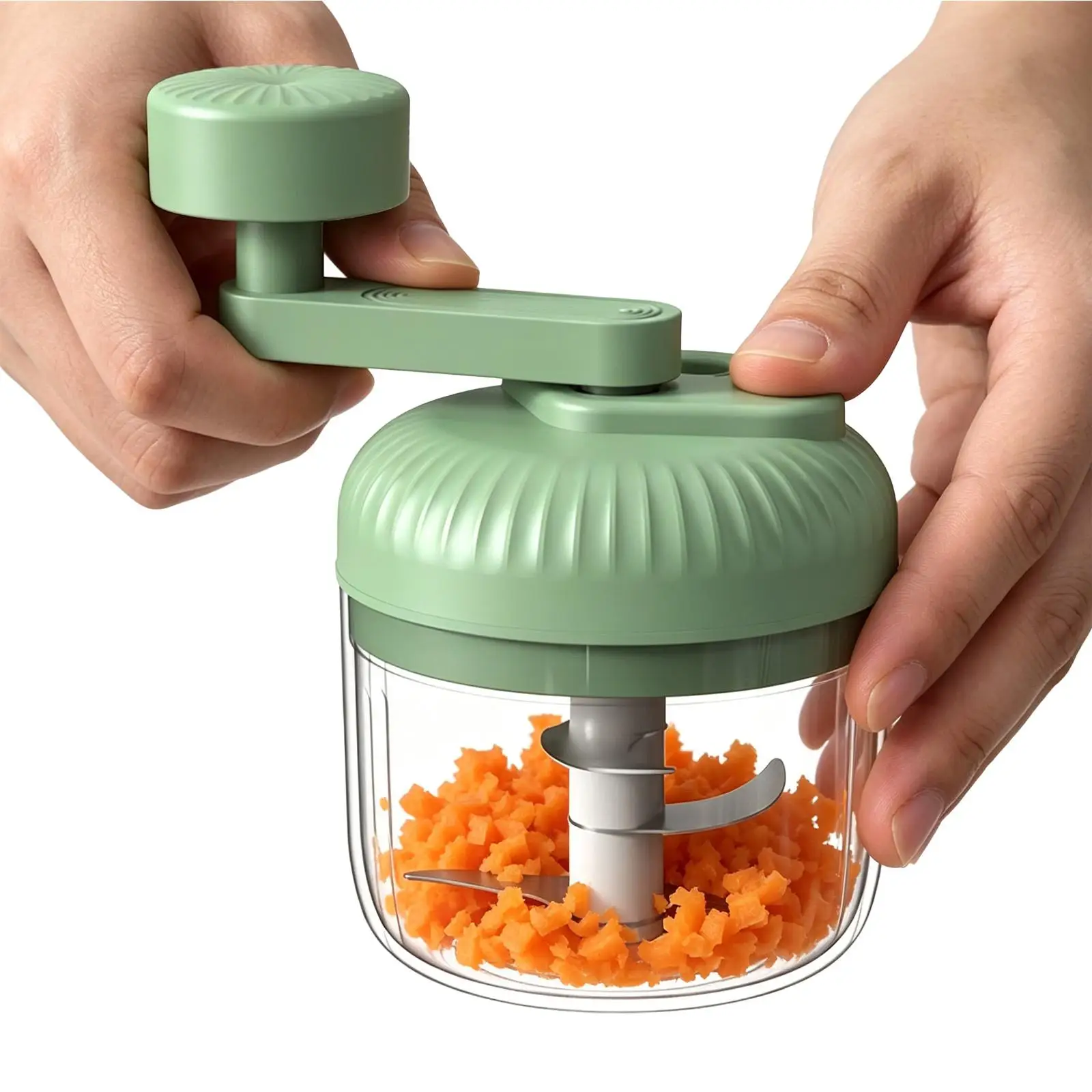 Multifunctional Vegetable Chopper Small Food Processor Manual Hand-Cranked Food Chopper Mincer Tool Garlic Kitchen Gadgets - Image 2